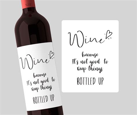 Funny Wine Labels Printable