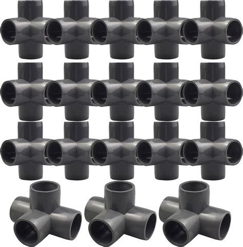 18PCS 4-Way PVC Fittings, 34Inch PVC Pipe Fitting Bahrain | Ubuy