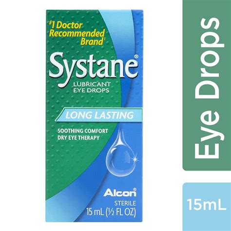 SYSTANE Lubricant Eye Drops for Dry Eyes Symptoms, 15mL - Walmart.com