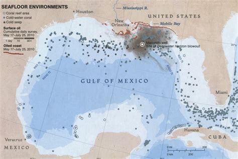 Gulf Oil Rig Locations Map