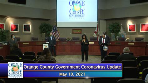 Orange County Government COVID-19 Update | May 10, 2021 | TODAY, 5/10 ...