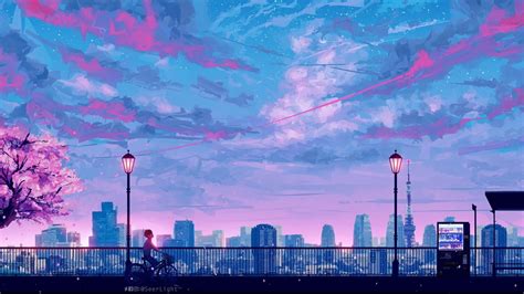 Aesthetic Anime Sky Wallpapers - Wallpaper Cave