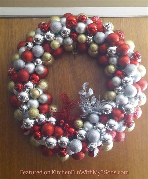 Pool Noodle Christmas Wreath - Kitchen Fun With My 3 Sons