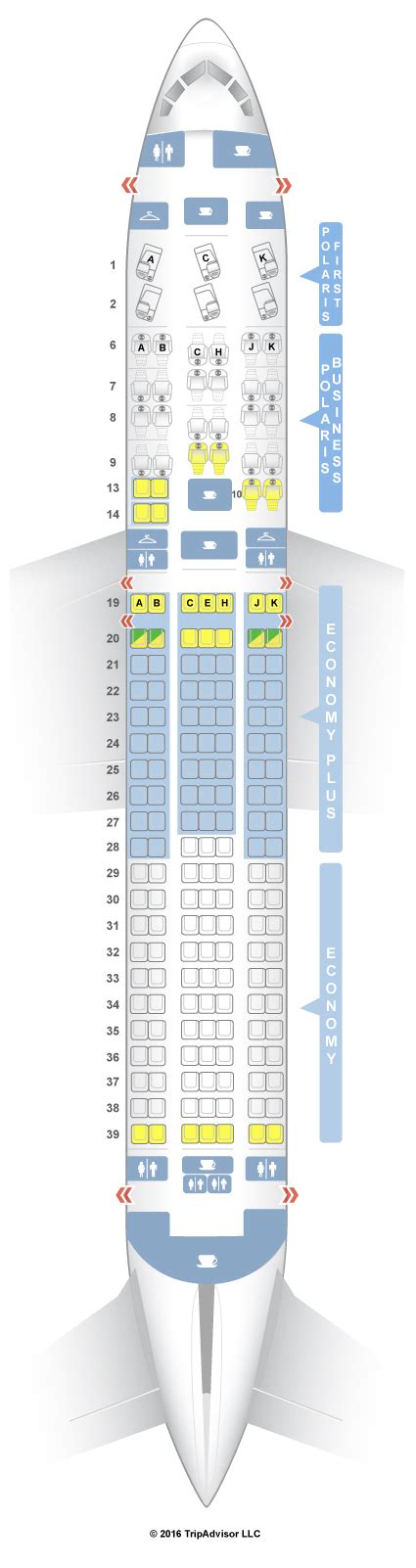 SeatGuru Seat Map United Boeing 767-300ER (76L) Three Class