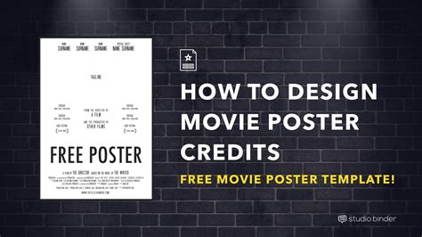 Download Your FREE Movie Poster Template for Photoshop (2021)