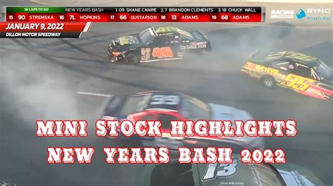 Mini Stocks Race Highlights At Dillon Motor Speedway - YouTube