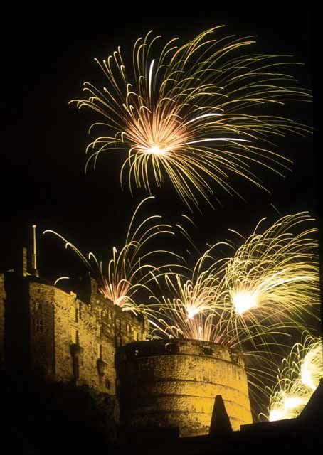 Photographs by Peter Stubbs - Edinburgh Castle and Fireworks