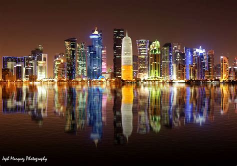 East Mound-Skyline View Doha Qatar | Doha skyline, Skyline view, Doha