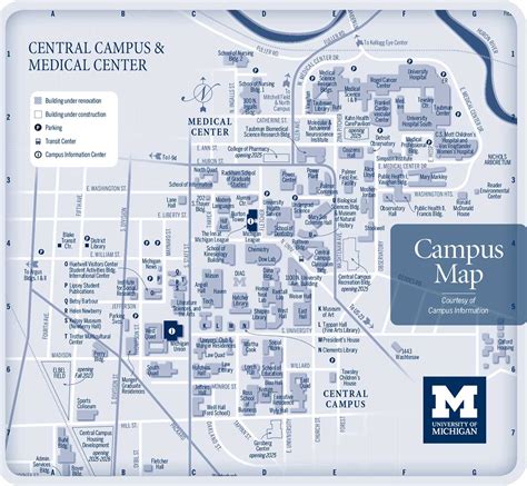 University Of Michigan Ann Arbor Campus Map Pdf - Cristy Claudetta