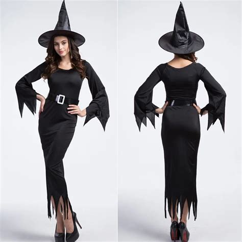 Ghost and the Darkness Halloween Adult Women Witch Costume Black Ghost ...