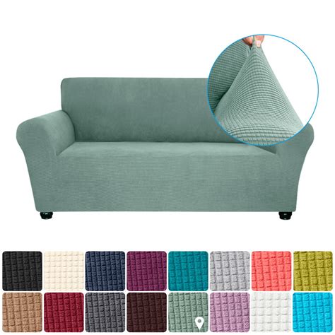 Stretch Sofa Slipcover Spandex -Slip Soft Couch Sofa Cover 2 Seater ...