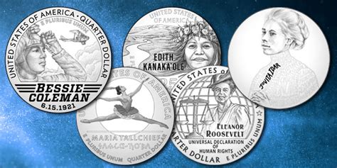 US Mint Announces Designs for 2023 American Women Quarters