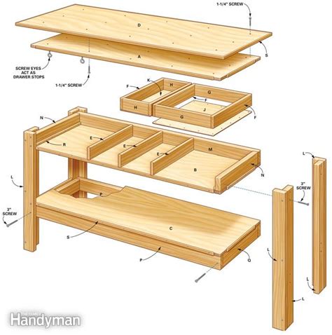 Build this Simple Workbench With Drawers - Woodwork City Free ...