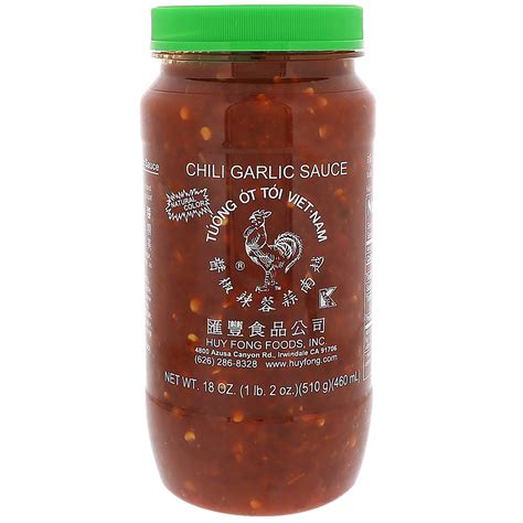 Huy Fong Foods Inc Chili Garlic Sauce 18 oz 510 g | eBay