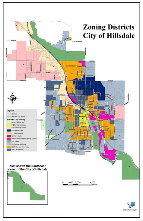 City Zoning Map Sec 36-143 | Hillsdale Michigan