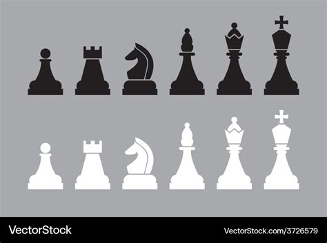 Chess pieces Royalty Free Vector Image - VectorStock