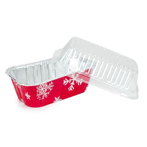 1 lb. Holiday Bread Loaf Pan with Clear Dome Lid 100/Case