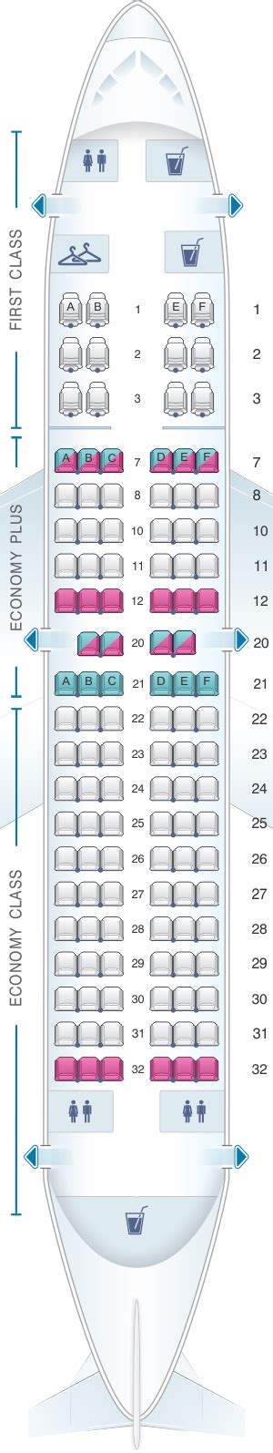 Seat Map United Airlines Boeing B737 700 - version 1 | SeatMaestro