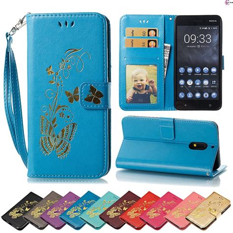 Flip Case for Nokia 6 2017 TA 1033 D1C Luxury Butterfly Case Wallet ...