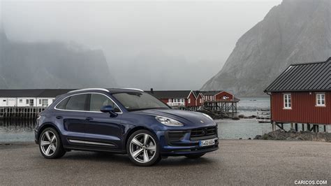 Porsche Macan | 2022MY (Color: Gentian Blue Metallic ) | Front Three ...