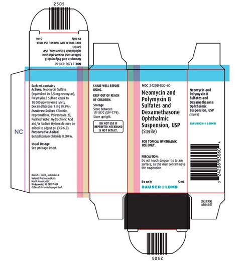 Neomycin, Polymyxin B, Dexamethasone - FDA prescribing information ...