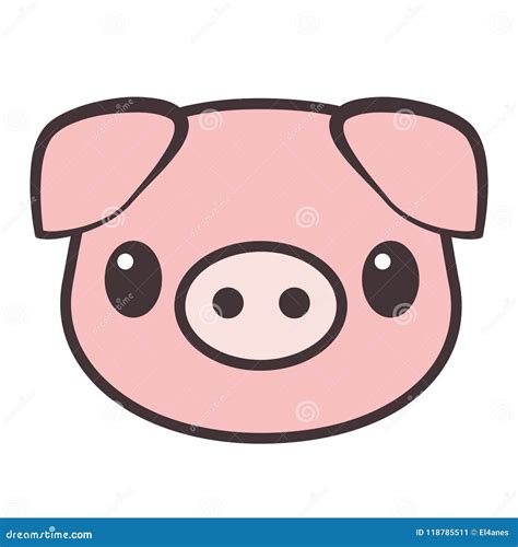 Cartoon Pig. Vector Illustration Stock Vector - Illustration of food ...