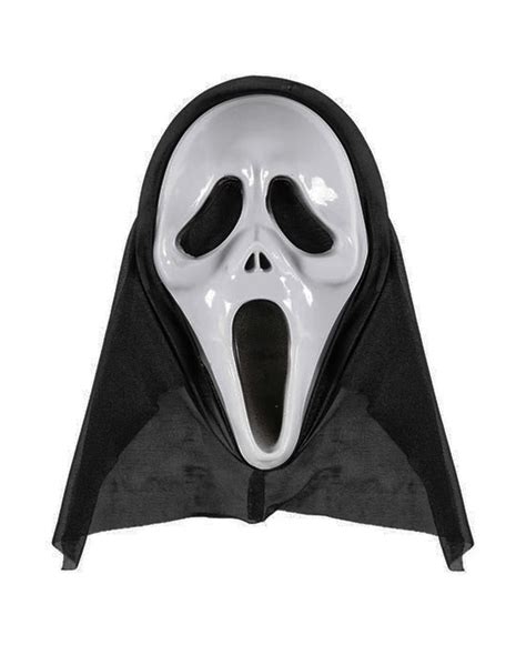 Screaming Ghost Mask | Halloween mask with hood | horror-shop.com