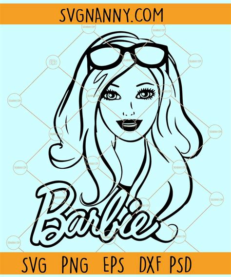 Barbie SVG File, Barbie Princess SVG, Barbie Head Svg, Babe