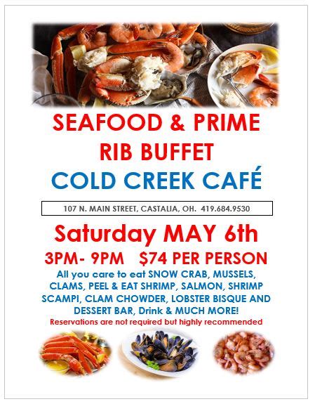 All You Can Eat Seafood and Prime Rib Buffet