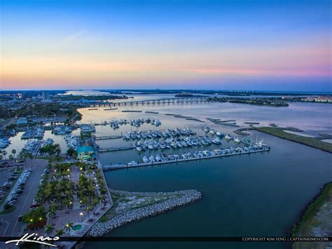 Fort Pierce City Marina Downtown Along Waterway