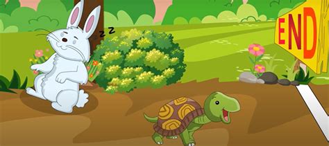 The Rabbit and The Tortoise Story with Moral Lesson for Kids