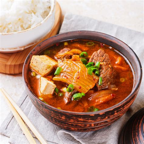 Spicy Kimchi Jjigae Stew Recipe