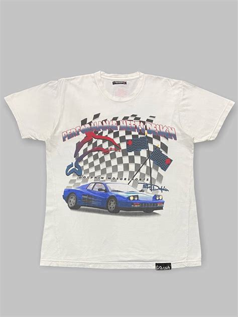 Vintage Vintage Pink + Dolphin Motorsports Perfomance Tshirt | Grailed