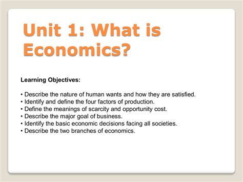 What is economics ppt