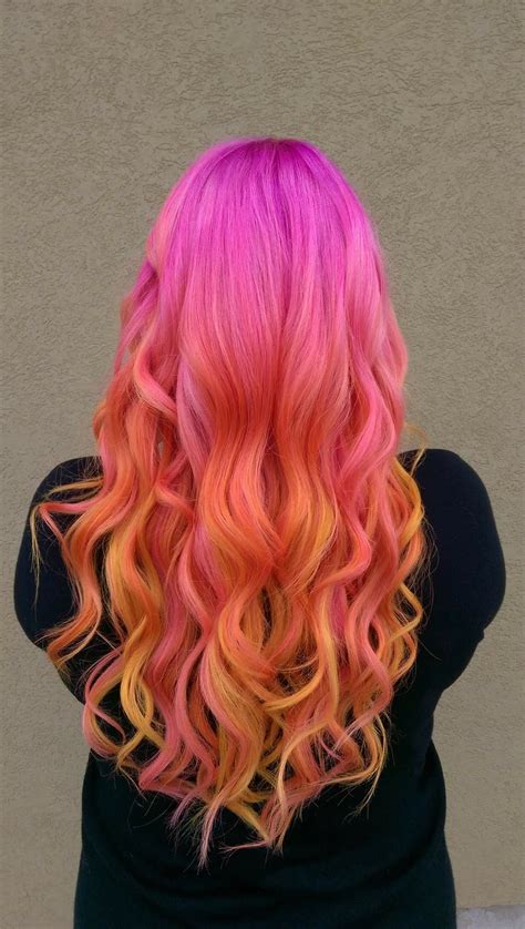 Vibrant Sunset Hair Colors