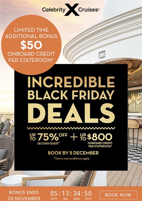 NEW! Celebrity Cruises Black Friday Deals & Offers 2022 — Cruise Lowdown