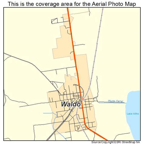 Aerial Photography Map of Waldo, FL Florida