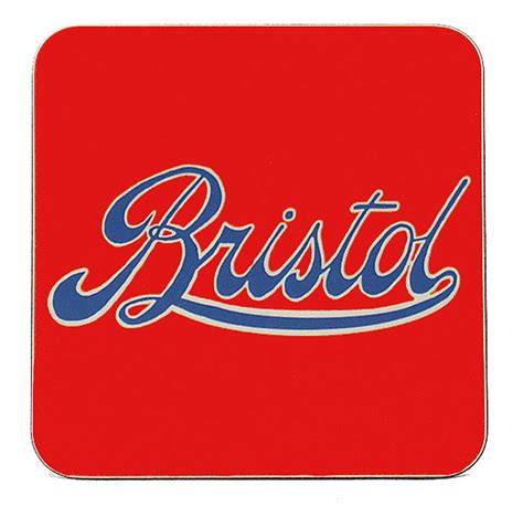 bristol logo red coaster by emmeline simpson | notonthehighstreet.com