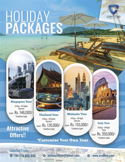 Flyer Design Holiday Packages | Travel advertising design, Travel ...