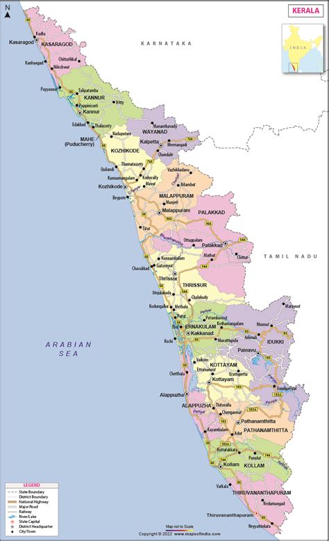 Cochin State Map - werohmedia