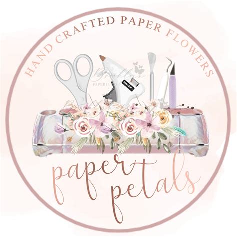 Paper Flower Designer Logo - Crafty Business Logo - Home Crafter ...