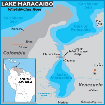 Lake Maracaibo Venezuela Map and Information Page