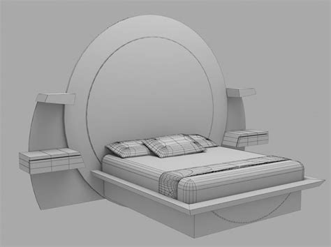 3d model parnian furniture bed