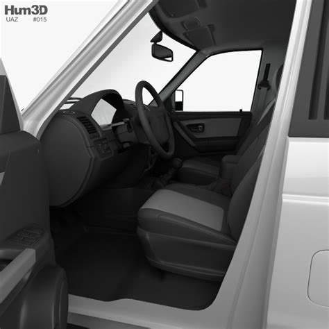 UAZ Patriot Cargo with HQ interior 2017 3D model - Vehicles on Hum3D