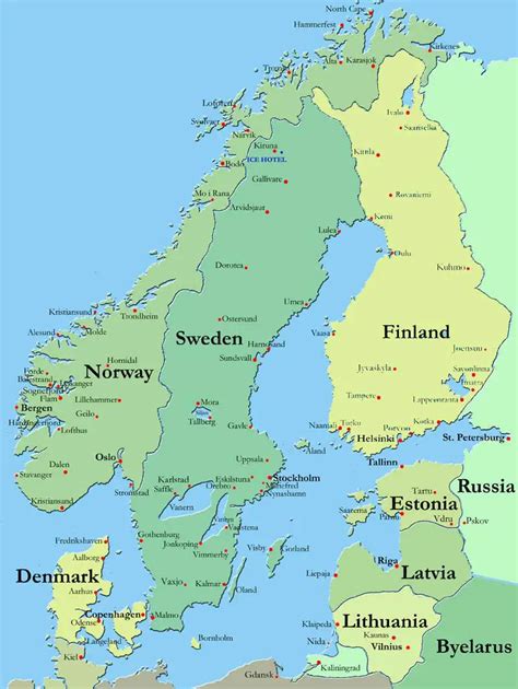 Scandinavia Map • Mapsof.net