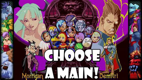 Darkstalkers: Vampire Savior - How to choose your main character! - YouTube