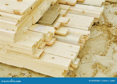 Wood Materials and Building Supplies Stock Photo - Image of lumber ...