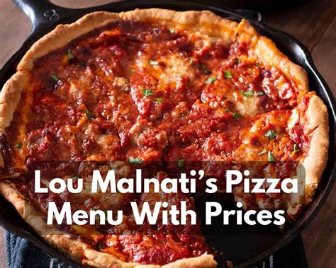 Lou Malnati’s Pizza Menu With Prices in 2023 - Modern Art Catering