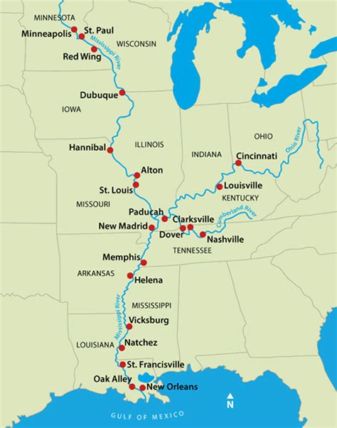 Mississippi River Map