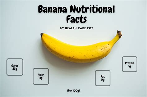 Banana Nutrition Facts And Health Benefits - Health Care Pot